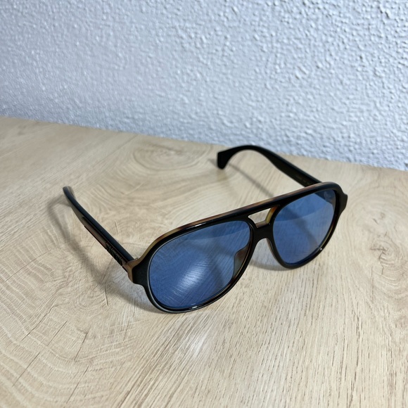 Gucci - Striped Aviator-Style Acetate sunglasses - Picture 3 of 7